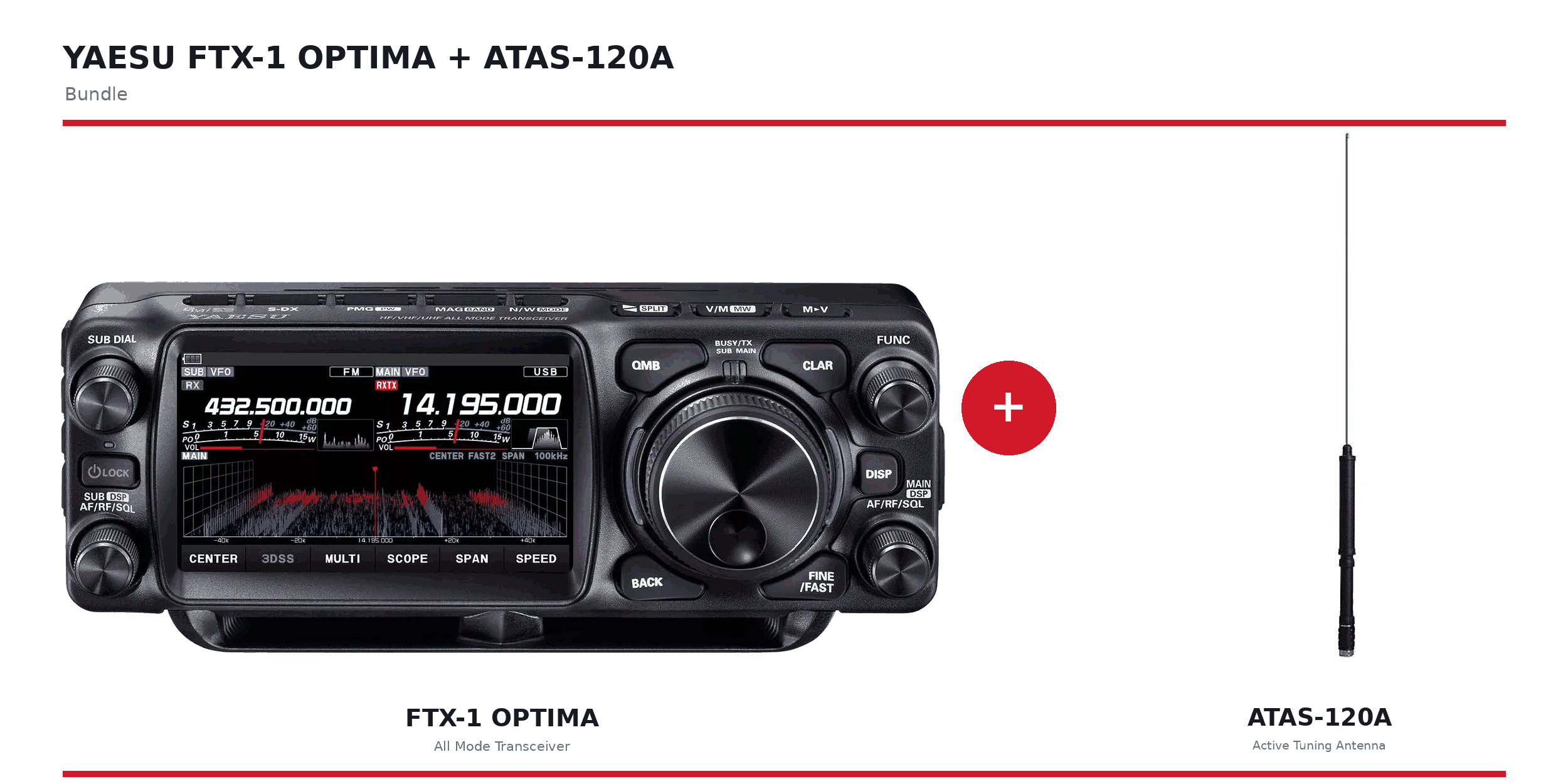 Yaesu FTX-1 Optima + ATAS-120A Bundle