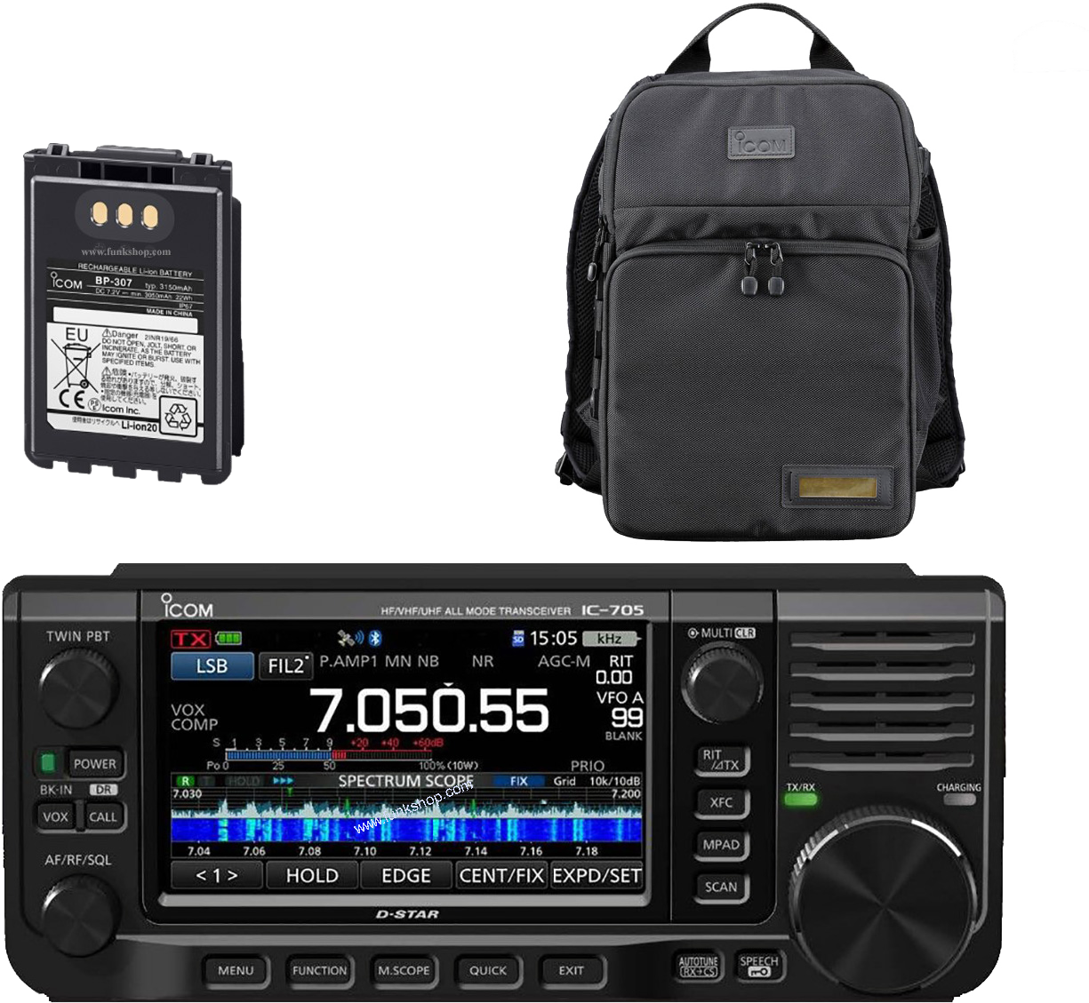 Icom IC-705 Bundle mit LC-192